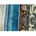 Иранский ковер QUM Silk 10003 Голубой - фото №5